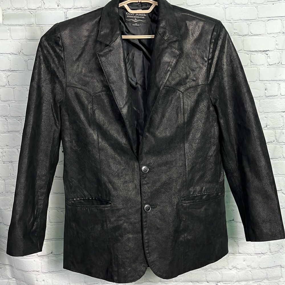 Cody James Suede Leather Jacket Size 40 Authentic Western Apparel
